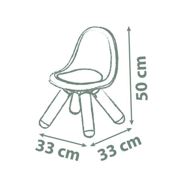 SMOBY LIFE KIDS CHAIR LIGHT BLUE