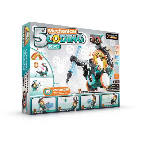 THE SOURCE 5 IN 1 MECHANICAL CODING ROBOT