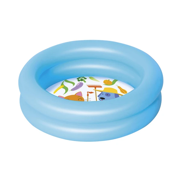 BESTWAY ROUND POOL 61X15 cm 2 RINGS BLUE