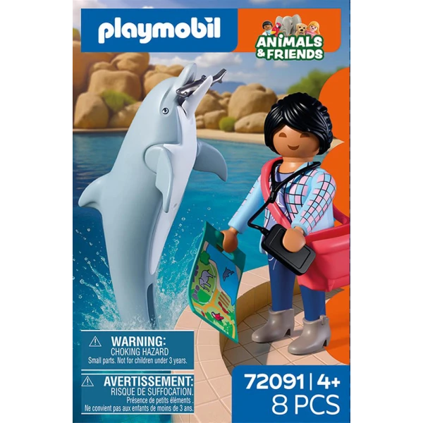 PLAYMOBIL ANIMALS & FRIENDS ΔΕΛΦΙΝΙ ΚΑΙ ΕΠΙΣΚΕΠΤΗΣ ΠΑΡΚΟΥ