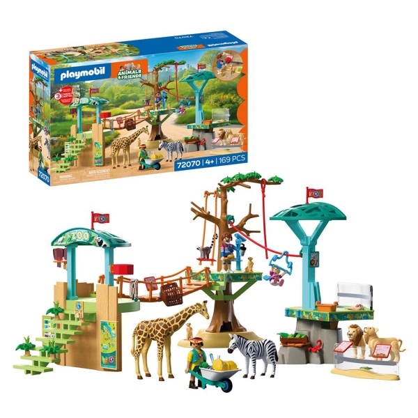 PLAYMOBIL ANIMALS & FRIENDS  ZOO WILDERNESS CLIMBING PARK