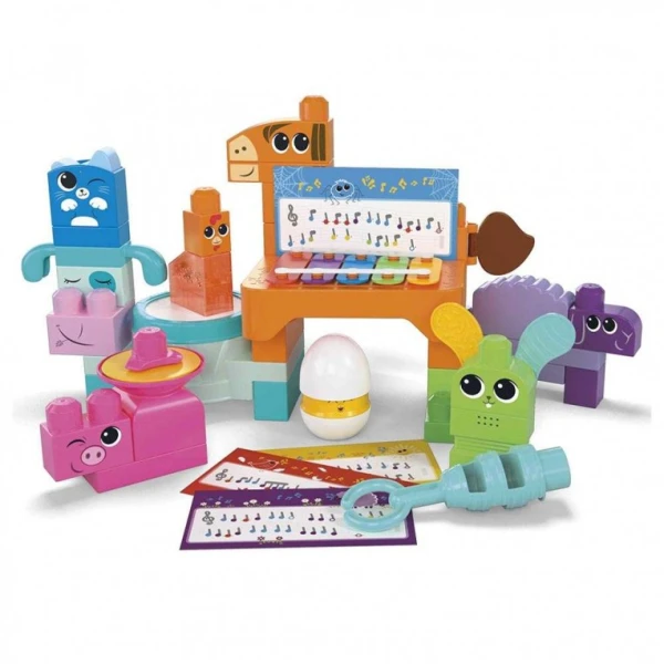 MEGA BLOKS SENSORY LINE - MUSICAL FARM BAND 40 pcs