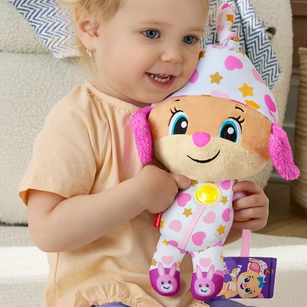 FISHER PRICE LAUGH & LEARN EDUCATIONAL PUPPY SWEET HUG PINK