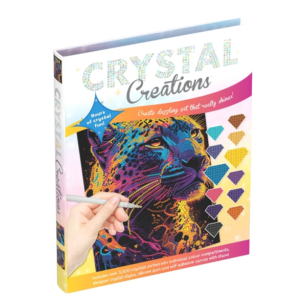 HINKLER CRYSTAL CREATIONS 6 NEON LEOPARD