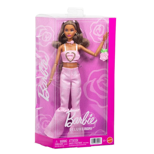 BARBIE DELUXE STYLE ΚΟΥΚΛΑ ΜΕ ΡΟΖ ΚΑΜΠΑΝΑ ΤΖΗΝ
