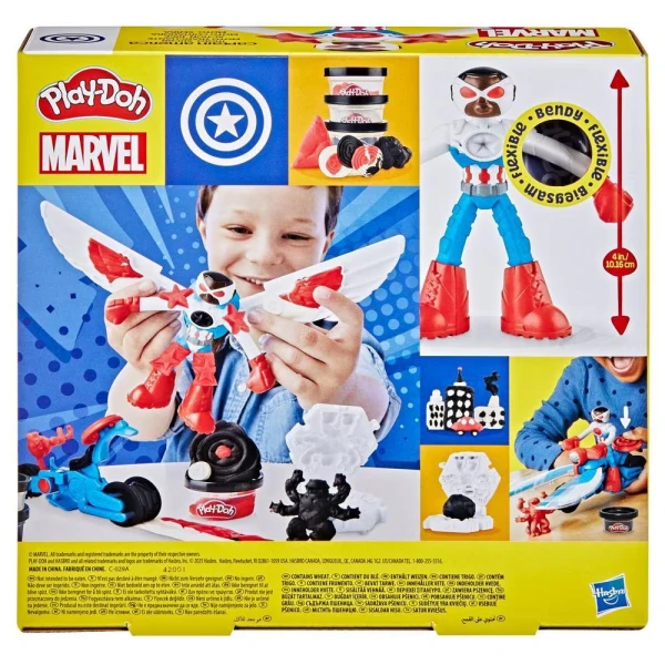 PLAY-DOH ΣΕΤ ΠΑΙΧΝΙΔΙΟΥ CAPTAIN AMERICA MOTO-SLICER