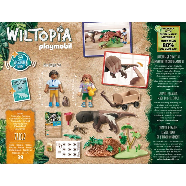 PLAYMOBIL WILTOPIA ΠΑΙΔΙΑ ΦΡΟΝΤΙΣΤΕΣ ΖΩΩΝ ΜΕ ΜΥΡΜΗΓΚΟΦΑΓΟ