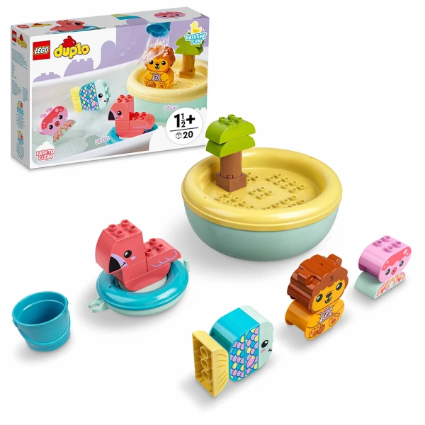 LEGO® DUPLO® ΔΙΑΣΚΕΔΑΣΗ ΣΤΟ ΜΠΑΝΙΟ: ΝΗΣΙ ΖΩΩΝ ΠΟΥ ΕΠΙΠΛΕΕΙ