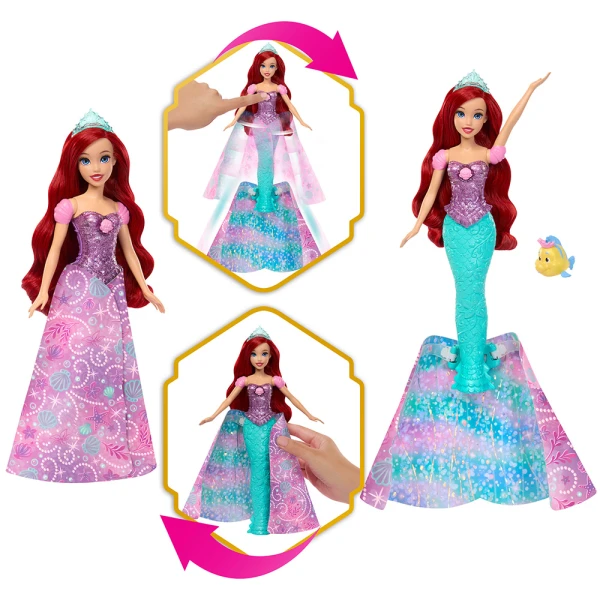 DISNEY PRINCESS DOLL ARIEL THAT TRANSFORMS