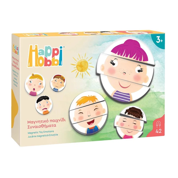 HAPPIHOBBI MAGNET FEELINGS 42 EDUCATIONAL PAPER MAGNETS FOR AGES 3+