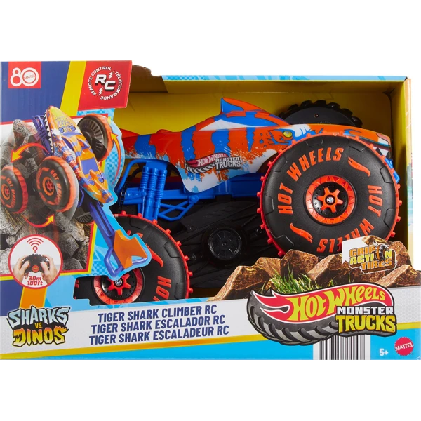 HOT WHEELS MONSTER TRUCKS ΤΗΛΕΚΑΤΕΥΘΥΝΟΜΕΝΟ ΟΧΗΜΑ 1:15 TIGER SHARK CLIMBER
