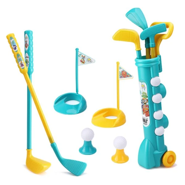 GOLF SET IN NET