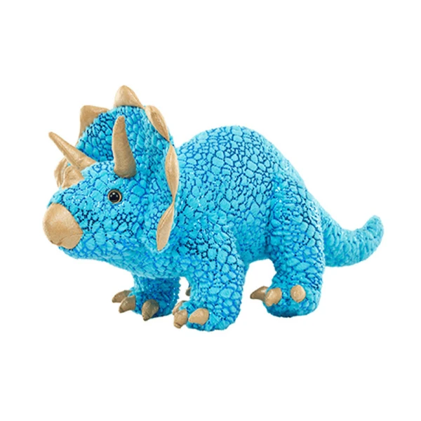 WILD REPUBLIC PLUSH FOILKINS - DINO TRICERATOPS