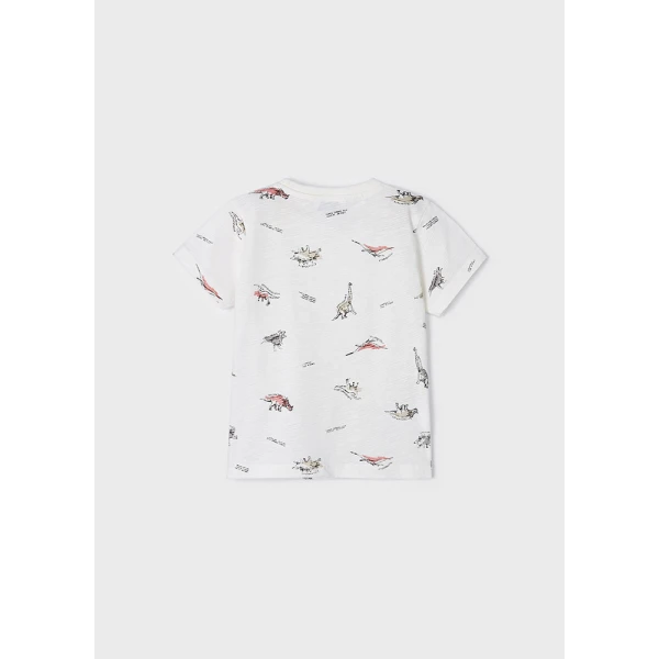 MAYORAL PRINTED SHORT SLEEVE T-SHIRT CREAM