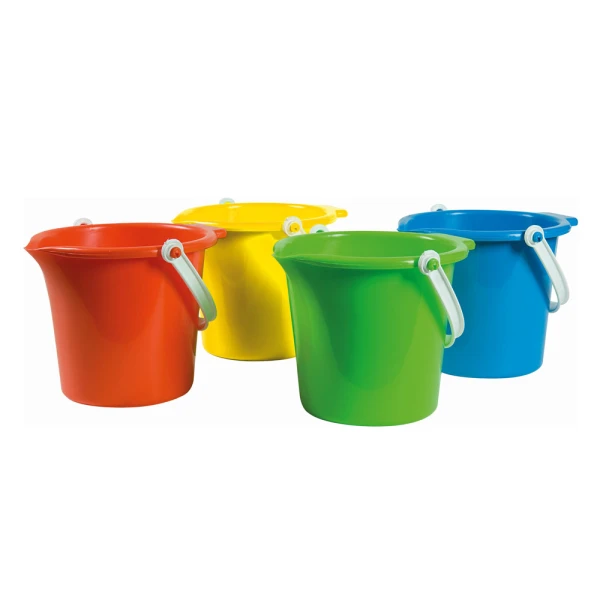 BEACH BUCKET, MONOCHROME, 18 cm. WITH SPOUT - 4 COLORS