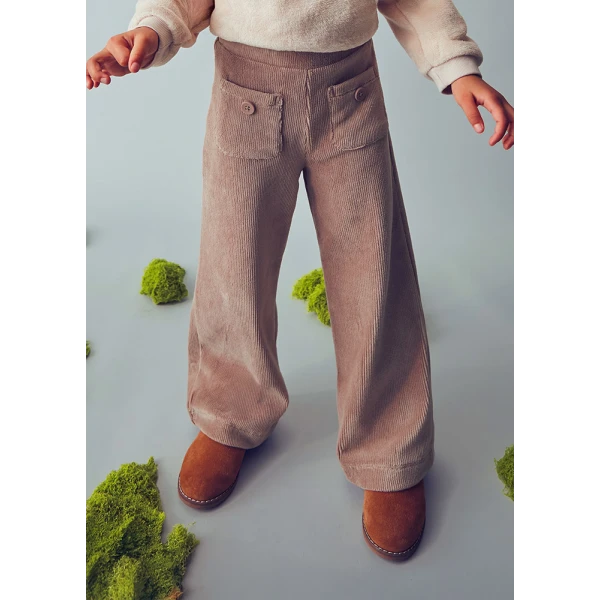 MAYORAL TROUSERS COTTON CORDUROY LIGHT BROWN