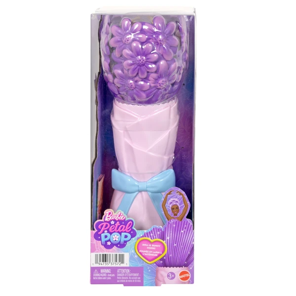 BARBIE PETAL POP ΚΟΥΚΛΑ ΜΩΒ ΜΑΡΓΑΡΙΤΑ