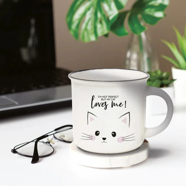LEGAMI PORCELAIN MUG TAKE A BREAK CUP-PUCCINO 350ml - CAT