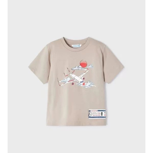 MAYORAL SHORT SLEEVES BLOUSE FLYING AROUND BEIGE