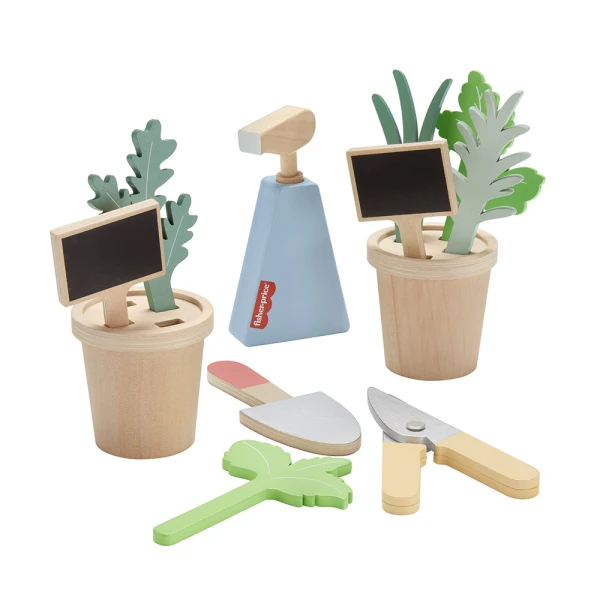 FISHER PRICE WOODEN HERB SET