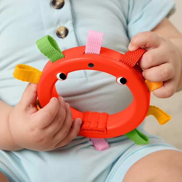 FISHER PRICE RATTLE ANIMAL - ORANGE