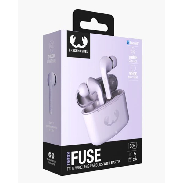 FRESH n REBEL HEADPHONES TWINS FUSE TRUE WIRELESS DREAMY LILAC