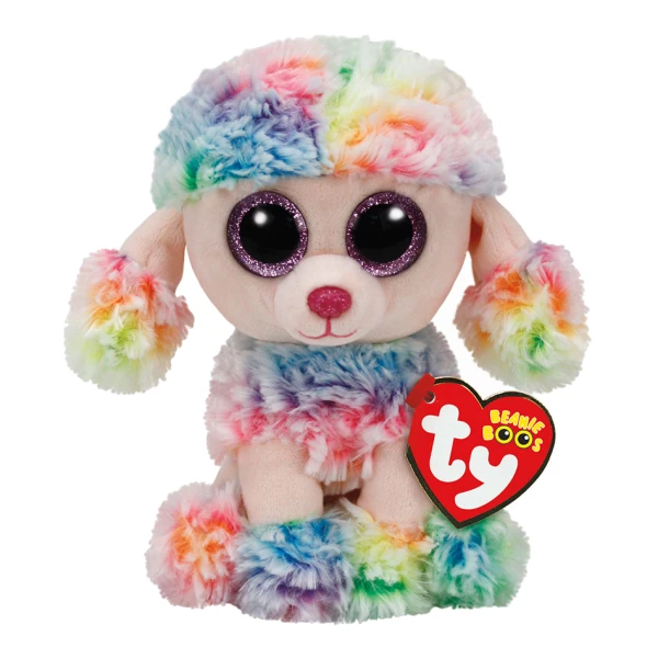 TY BEANIE BOOS RAINBOW PLUSH POODLE MULTICOLOR 70CM