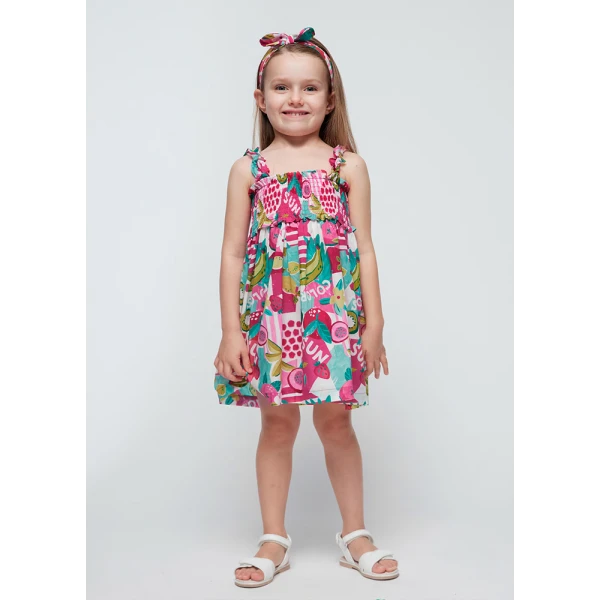 MAYORAL DRESS VOILE FUCHSIA