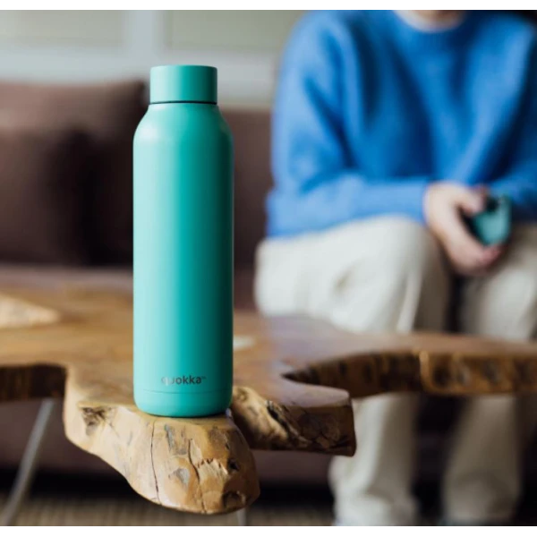 QUOKKA STAINLESS STEEL ΘΕΡΜΟΣ SOLID 630ml JADE GREEN