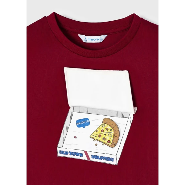 MAYORAL BLOUSE LONG SLEEVES PIZZA RED