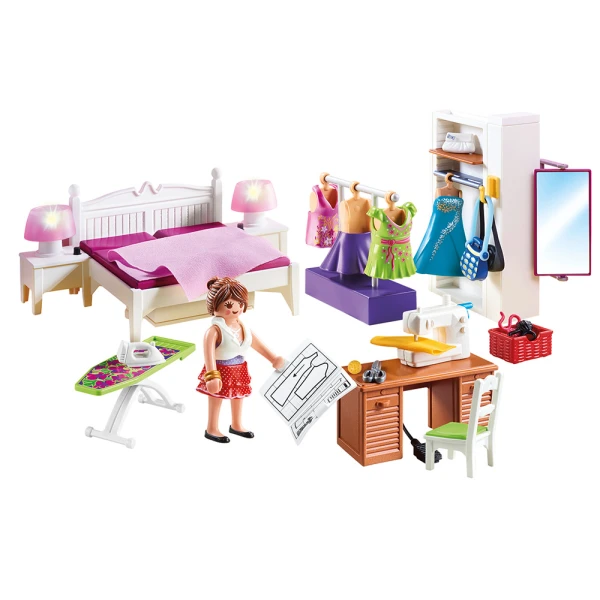 PLAYMOBIL ΚΟΥΚΛΟΣΠΙΤΟ - ΥΠΝΟΔΩΜΑΤΙΟ ΜΕ ΑΤΕΛΙΕ ΡΑΠΤΙΚΗΣ
