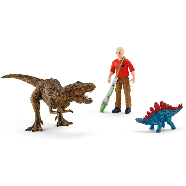 ΜΙΝΙΑΤΟΥΡΕΣ SCHLEICH ΣΕΤ ΠΑΙΧΝΙΔΙΟΥ ΕΠΙΘΕΣΗ ΤΥΡΑΝΝΟΣΑΥΡΟΥ ΡΕΞ