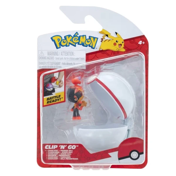 POKEMON POKE BALL CLIP N GO ΜΕ ΦΙΓΟΥΡΑ W20 - CHARCADET AND PREMIER BALL
