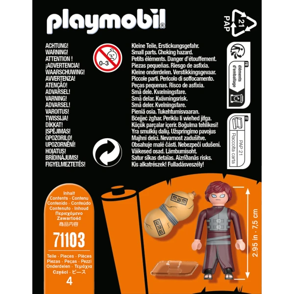 PLAYMOBIL NARUTO SHIPPUDEN FIGURE GAARA