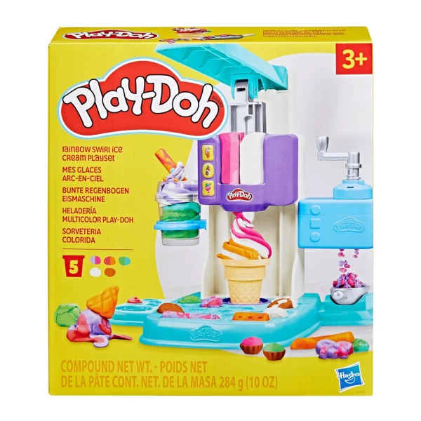 PLAY-DOH ΣΕΤ ΠΑΙΧΝΙΔΙΟΥ RAINBOW SWIRL ICE CREAM
