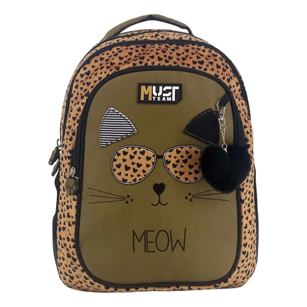 MUST TEAM ΤΣΑΝΤΑ ΠΛΑΤΗΣ 32X18X43 εκ. ΜΕ 3 ΘΗΚΕΣ MEOW