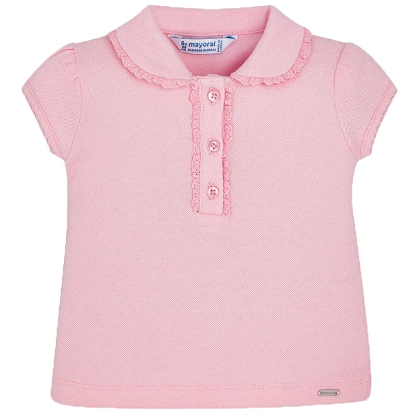 MAYORAL SHORT SLEEVES BASIC POLO PINK