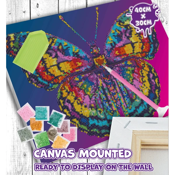 SPLAT PLANET DIAMOND PAINTING KIT ON FRAMED CANVAS 30X40 cm SPLAT PLANET DIAMOND PAINTING KIT ON FRAMED CANVAS 30X40 cm 