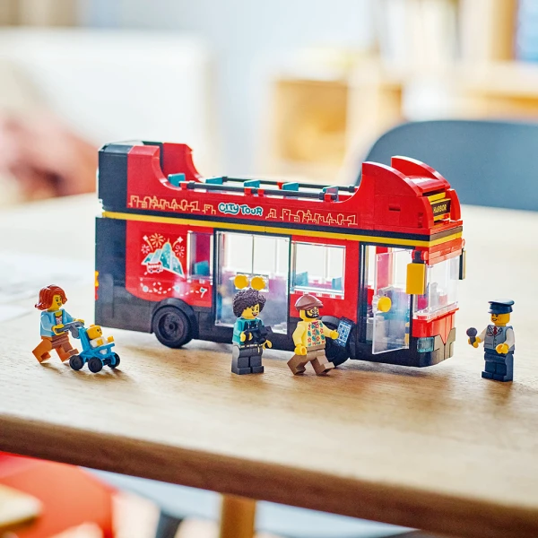 LEGO® CITY ΚΟΚΚΙΝΟ ΔΙΩΡΟΦΟ ΛΕΩΦΟΡΕΙΟ ΞΕΝΑΓΗΣΗΣ