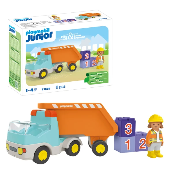 PLAYMOBIL JUNIOR DUMP TRUCK