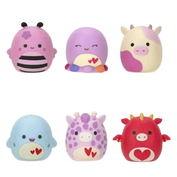 SQUISHMALLOWS - SQUOOSHEMS - BLIND ΣΑΚΟΥΛΑΚΙ ΜΕ ΖΟΥΛΗΧΤΗ ΦΙΓΟΥΡΑ ΕΚΠΛΗΞΗ 6 κ. - VALENTINE