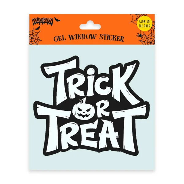 HALLOWEEN ΑΥΤΟΚΟΛΛΗΤΑ ΠΑΡΑΘΥΡΟΥ 20 εκ. GLOW IN THE DARK - 3 ΣΧΕΔΙΑ