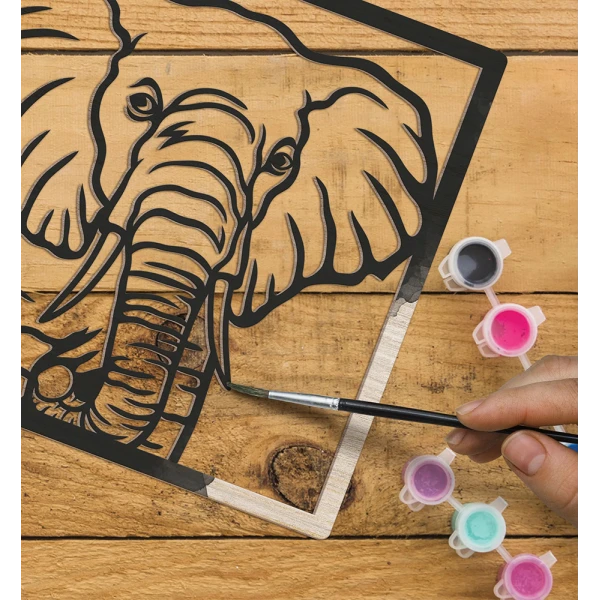 SPLAT PLANET WOODEN ART CRAFT KIT ELEPHANT