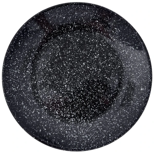  CERAMIC DESERT PLATE D 20 CM BLACK