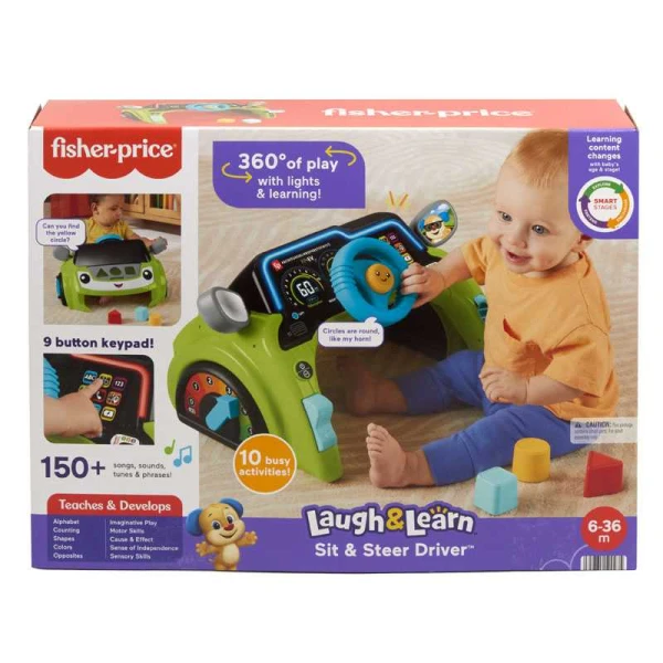 FISHER PRICE ΕΚΠΑΙΔΕΥΤΙΚΟ ΠΑΙΧΝΙΔΙ SIT & STEER DRIVER