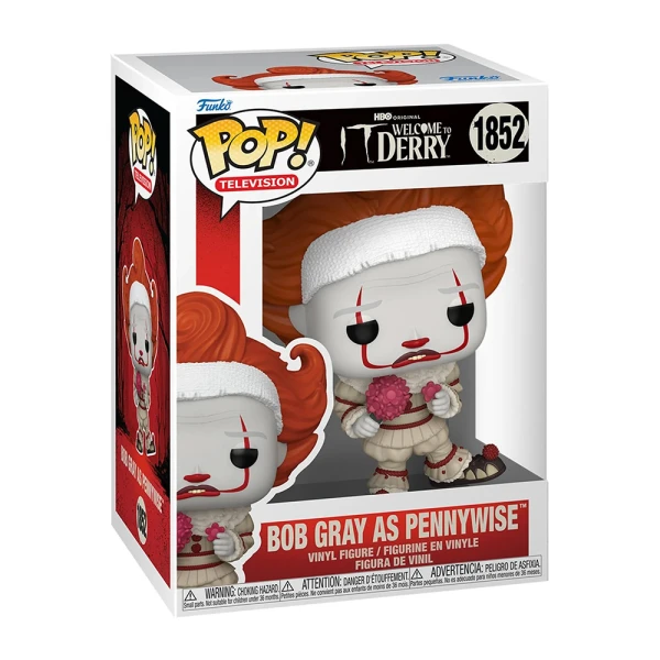 FUNKO POP! TELEVISION: WELCOME TO DERRY - BOB GRAY AS PENNYWISE VINYL FIGURE 1852