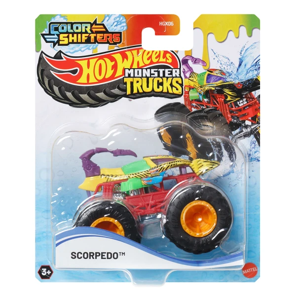 HOT WHEELS ΟΧΗΜΑΤΑ MONSTER TRUCKS ΧΡΩΜΟΚΕΡΑΥΝΟΙ - SCORPEDO