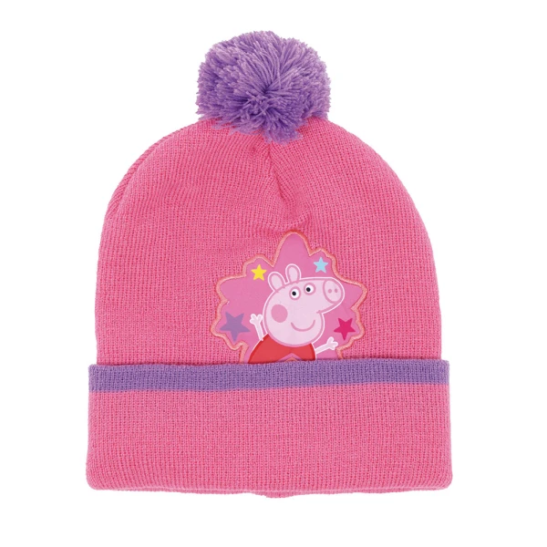 SET HAT-SCARF-GLOVES PINK PEPPA PIG