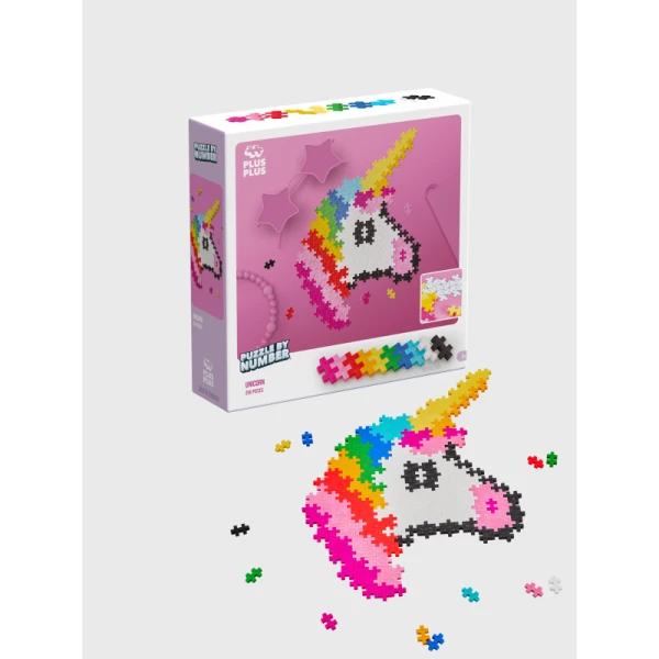 PLUS PLUS PUZZLE BY NUMBER UNICORN 250 pcs.