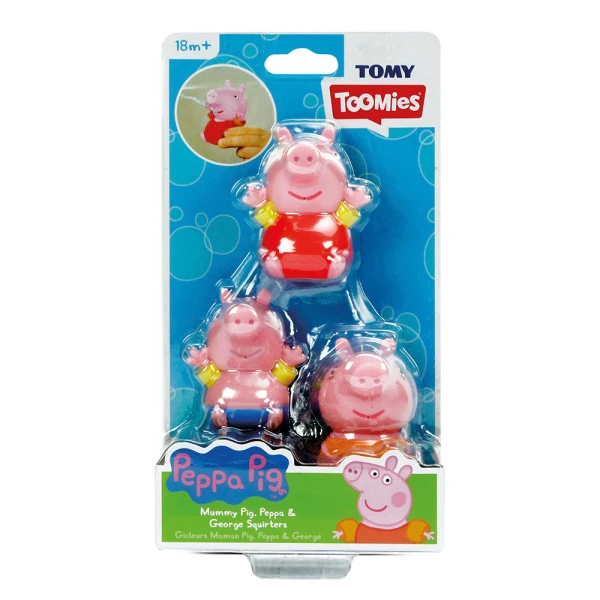 TOMY TOOMIES ΒΡΕΦΙΚΟ ΠΑΙΧΝΙΔΙ ΟΙΚΟΓΕΝΕΙΑ PEPPA PIG SQUIRTERS AS - 2 ΣΧΕΔΙΑ